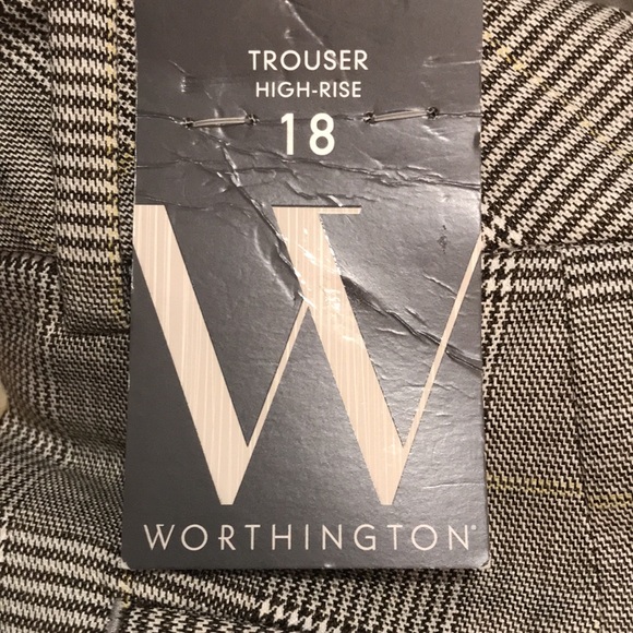 NEW Worthington High Rise Trouser Pant. 18 - Picture 5 of 9